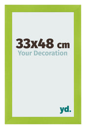 Cadre Photo 33x48cm Vert MDF Pisa De Face Mesure | Yourdecoration.fr