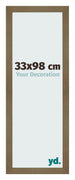 Cadre Photo 33x98cm Bronze Décor MDF Bologna De Face Mesure | Yourdecoration.fr