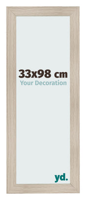 Cadre Photo 33x98cm Chene Rustique MDF Pisa De Face Mesure | Yourdecoration.fr