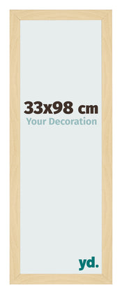 Cadre Photo 33x98cm Hêtre Décor MDF Bologna De Face Mesure | Yourdecoration.fr