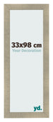 Cadre Photo 33x98cm Or Vintage MDF Pisa De Face Mesure | Yourdecoration.fr