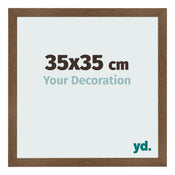 Cadre Photo 35x35 cm Chene Rustique MDF Bologna De Face Mesure | Yourdecoration.fr