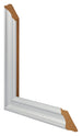 Cadre Photo 35x35cm Argent Mat MDF Lazio Detail Intersection | Yourdecoration.fr