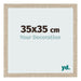 Cadre Photo 35x35cm Chêne Sonoma MDF Bologna De Face Mesure | Yourdecoration.fr