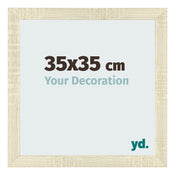 Cadre Photo 35x35cm Chene Sonoma MDF Pisa De Face Mesure | Yourdecoration.fr