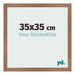 Cadre Photo 35x35cm Cuivre Décor MDF Bologna De Face Mesure | Yourdecoration.fr