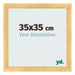Cadre Photo 35x35cm Or Vintage MDF Pisa De Face Mesure | Yourdecoration.fr