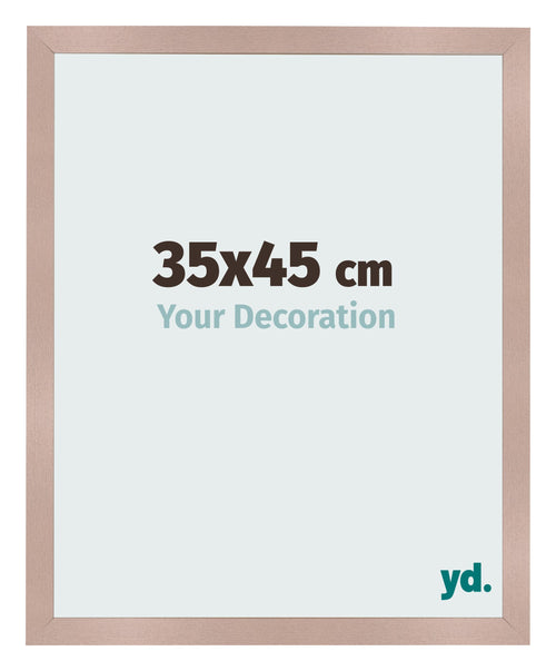 Cadre Photo 35x45 cm Rose Ancien MDF Bologna De Face Mesure | Yourdecoration.fr