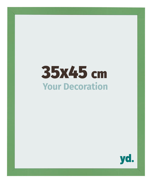 Cadre Photo 35x45 cm Vert MDF Bologna De Face Mesure | Yourdecoration.fr