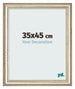 Cadre Photo 35x45cm Brillance Metallique MDF Lazio De Face Mesure | Yourdecoration.fr