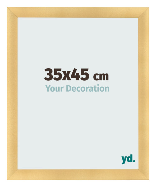Cadre Photo 35x45cm Or Vintage MDF Pisa De Face Mesure | Yourdecoration.fr