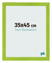 Cadre Photo 35x45cm Vert MDF Pisa De Face Mesure | Yourdecoration.fr