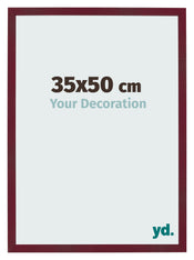 Cadre Photo 35x50 cm Vin Rouge Patine MDF Bologna De Face Mesure | Yourdecoration.fr