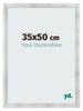 Cadre Photo 35x50cm Aluminium Brosse MDF Pisa De Face Mesure | Yourdecoration.fr