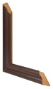 Cadre Photo 35x50cm Chene Fonce MDF Lazio Detail Intersection | Yourdecoration.fr