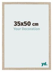Cadre Photo 35x50cm Chêne Sonoma MDF Bologna De Face Mesure | Yourdecoration.fr