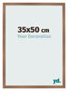 Cadre Photo 35x50cm Cuivre Décor MDF Bologna De Face Mesure | Yourdecoration.fr