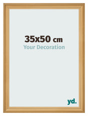 Cadre Photo 35x50cm De Pin Grain de Bois MDF Lazio De Face Mesure | Yourdecoration.fr
