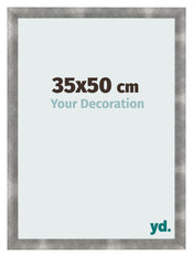 Cadre Photo 35x50cm Metal Vintage MDF Pisa De Face Mesure | Yourdecoration.fr