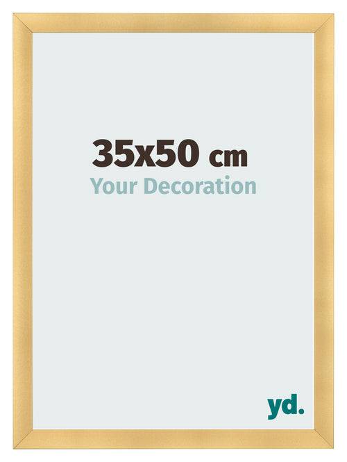 Cadre Photo 35x50cm Or Vintage MDF Pisa De Face Mesure | Yourdecoration.fr