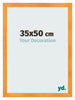 Cadre Photo 35x50cm Orange MDF Pisa De Face Mesure | Yourdecoration.fr