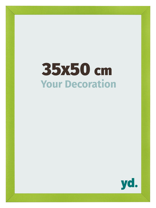 Cadre Photo 35x50cm Vert MDF Pisa De Face Mesure | Yourdecoration.fr