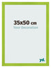 Cadre Photo 35x50cm Vert MDF Pisa De Face Mesure | Yourdecoration.fr