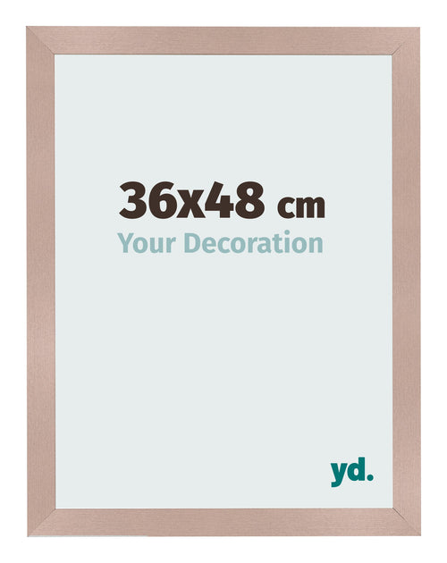 Cadre Photo 36x48 cm Rose Ancien MDF Bologna De Face Mesure | Yourdecoration.fr