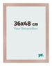 Cadre Photo 36x48 cm Rose Ancien MDF Bologna De Face Mesure | Yourdecoration.fr