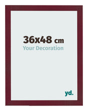 Cadre Photo 36x48 cm Vin Rouge Patine MDF Bologna De Face Mesure | Yourdecoration.fr