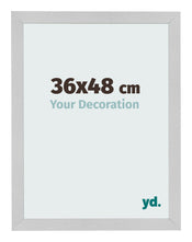 Cadre Photo 36x48cm Acier Inoxydable MDF Bologna De Face Mesure | Yourdecoration.fr
