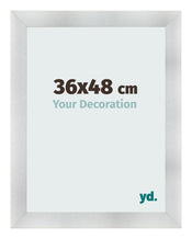 Cadre Photo 36x48cm Aluminium Brosse MDF Pisa De Face Mesure | Yourdecoration.fr