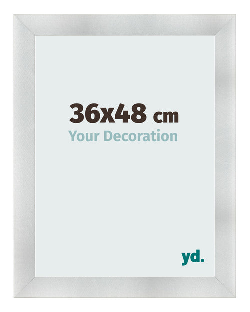 Cadre Photo 36x48cm Aluminium Brosse MDF Pisa De Face Mesure | Yourdecoration.fr