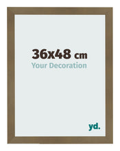 Cadre Photo 36x48cm Bronze Décor MDF Bologna De Face Mesure | Yourdecoration.fr