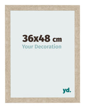 Cadre Photo 36x48cm Chêne Sonoma MDF Bologna De Face Mesure | Yourdecoration.fr