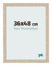 Cadre Photo 36x48cm Chêne Sonoma MDF Bologna De Face Mesure | Yourdecoration.fr