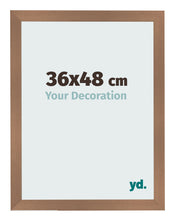 Cadre Photo 36x48cm Cuivre Décor MDF Bologna De Face Mesure | Yourdecoration.fr