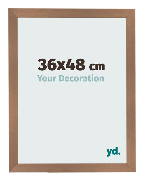 Cadre Photo 36x48cm Cuivre Décor MDF Bologna De Face Mesure | Yourdecoration.fr