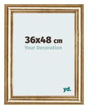 Cadre Photo 36x48cm Or Antique MDF Lazio De Face Mesure | Yourdecoration.fr