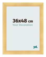 Cadre Photo 36x48cm Or Vintage MDF Pisa De Face Mesure | Yourdecoration.fr