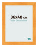 Cadre Photo 36x48cm Orange MDF Pisa De Face Mesure | Yourdecoration.fr