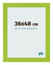 Cadre Photo 36x48cm Vert MDF Pisa De Face Mesure | Yourdecoration.fr