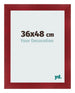 Cadre Photo 36x48cm Vin Rouge Patine MDF Pisa De Face Mesure | Yourdecoration.fr