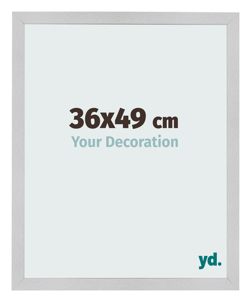Cadre Photo 36x49cm Acier Inoxydable MDF Bologna De Face Mesure | Yourdecoration.fr