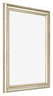 Cadre Photo 36x49cm Brillance Metallique MDF Lazio De Face Oblique | Yourdecoration.fr