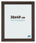 Cadre Photo 36x49cm Chene Fonce MDF Lazio De Face Mesure | Yourdecoration.fr