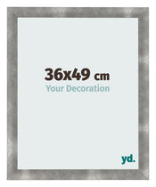 Cadre Photo 36x49cm Metal Vintage MDF Pisa De Face Mesure | Yourdecoration.fr