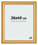 Cadre Photo 36x49cm Or Mat MDF Lazio De Face Mesure | Yourdecoration.fr