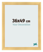 Cadre Photo 36x49cm Or Vintage MDF Pisa De Face Mesure | Yourdecoration.fr