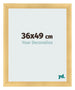 Cadre Photo 36x49cm Or Vintage MDF Pisa De Face Mesure | Yourdecoration.fr
